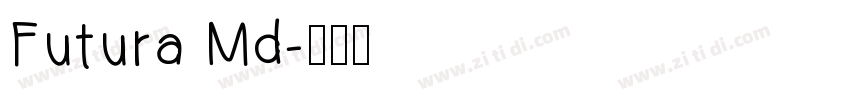 Futura Md字体转换